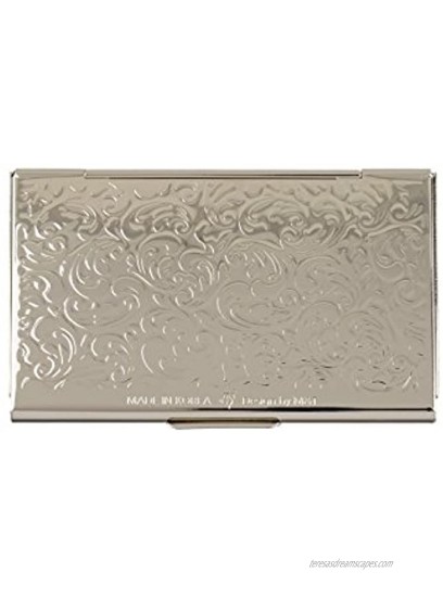 Business Name Card Holder Stainless Steel case Mother of Pearl Art Arabesque