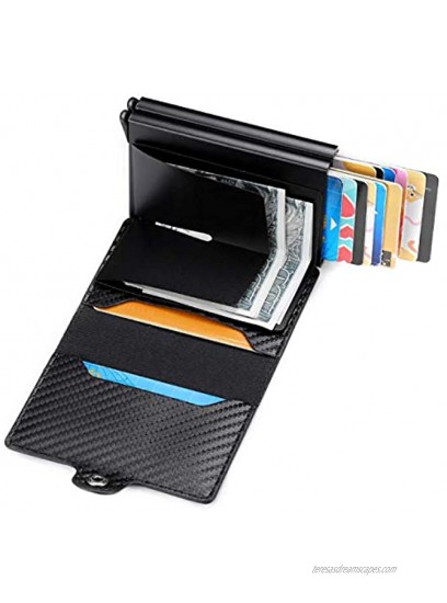Card Holder Men Credit Card Holder Slim Card Case Front Pocket Anti-theft-RFID Auto Pop up Travel Thin Wallets for Men