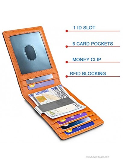 Card Holder Slim Front Pocket Wallet ID Window Card Case Wallet with RFID Blocking Card Holder Minimalist