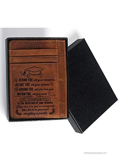 Engraved Pocket Wallet To My Son Dad Husband Personalized Gift Slim Cards Case Money Clips Graduation gift