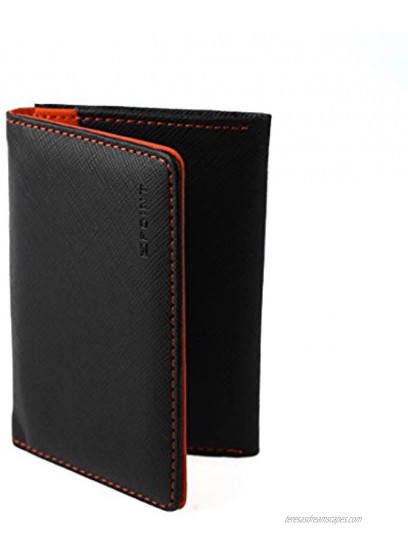 Epoint ECM10A02 Orange Black ID Name Card Holder Bridegrooms Leather Card Case Wallet Perfection For Pretty