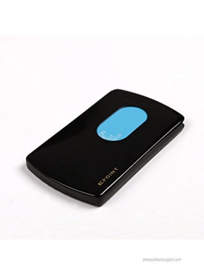 Epoint EDA01B02 Black Classic Credit Card Holder Stainless Steel Elegant For Dad ID Name Card Case