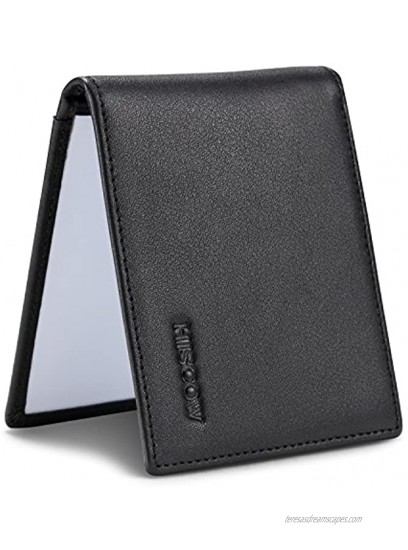 HISCOW Bifold Driver License Holder with a Front Card Slot Italian Calfskin