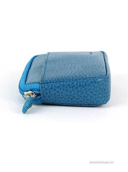 Laurige Small Wallet Card Holder 4 x 2.75 x 1 inches Turquoise G737.05