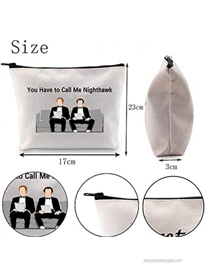 POFULL Step Brothers Mens Movie Inspired Gifts You Have To Call Me Nighthawk Cosmetic Bag Step Brothers Movie Fan Gifts You Have to Call Me Nighthawk bag