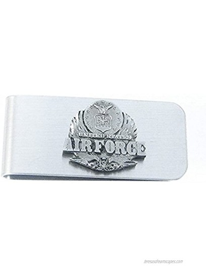 Armed Forces Sculpted Pewter Moneyclip Air Force