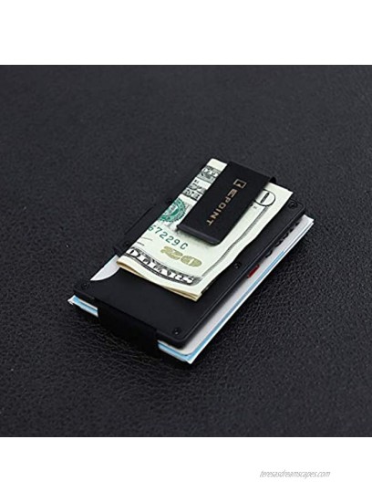 Black Aluminum Card Cash Holder Wallet Money Clip C.B.AK.C.001 Epoint