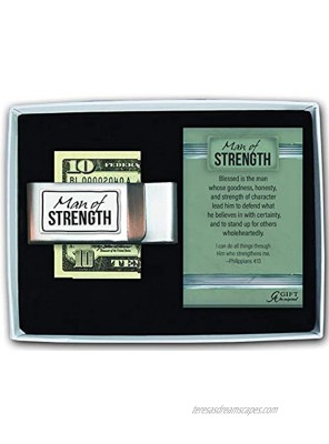 Cathedral Art Abbey & CA Gift Money Clip-Man of Strength One Size Multicolored