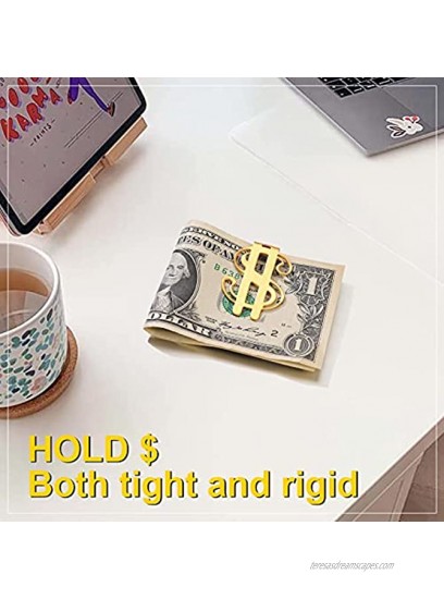 ChainsPro Personalized Money Clip Men 316L Stainless Steel Gold Plated Black for Father's Day Xmas Gift-Send Gift Box