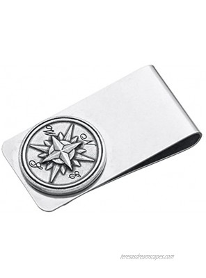 DANFORTH Compass Rose Money Clip 2 Inches Gift Boxed