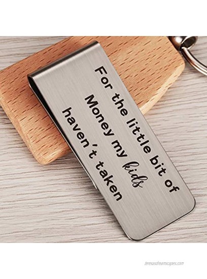 Funny Dad Top Gifts for Dad Silver Money Clip For the Little Bit of Money My Kids Haven't Taken