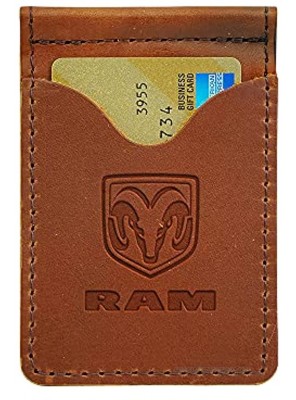 Ram Trucks Leather Money Clip – Saddle