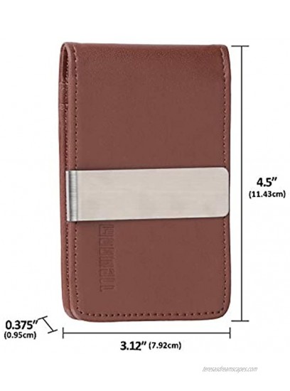 YOOMALL Leather Money Clip Wallet for Men RFID Blocking Minimalist Card Holder Slim Front Pocket Wallets