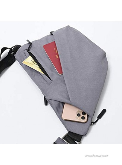 ADORENCE Anti-Thief Sling Bag Slim Lightweight & Water Resistant CrossBody Shoulder Bag Chest Bag