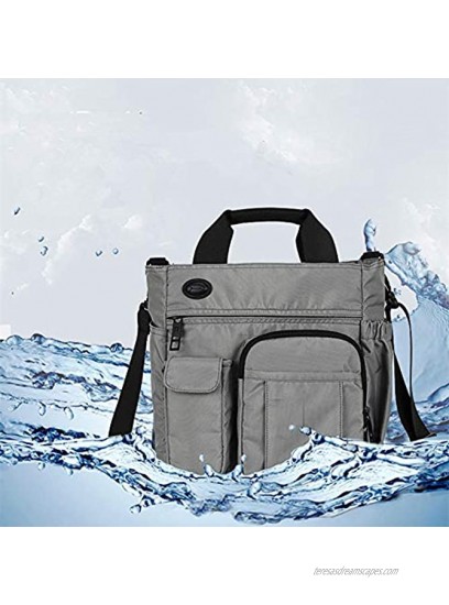 AlwaySky Nylon Crossbody Messenger Bag Multifunctional Shoulder Bag Laptop Bag for Men and Women Sport Travel Business