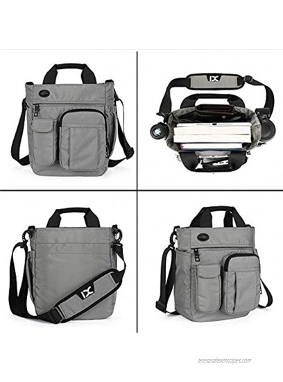 AlwaySky Nylon Crossbody Messenger Bag Multifunctional Shoulder Bag Laptop Bag for Men and Women Sport Travel Business