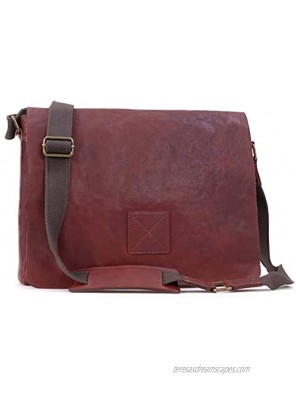 ASHWOOD Messenger Bag Cross Body Shoulder Laptop Bag Business Office Work Bag Genuine Leather Pedro