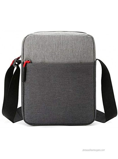 Avalita Men Waterproof Shoulder Bag Pockets Anti Theft Large Capacity Outdoor Messenger Bag Gray