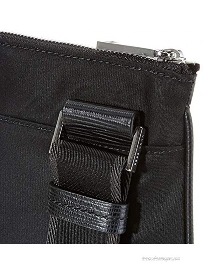 BOSS Men's Meridian single zip shoulder bag black