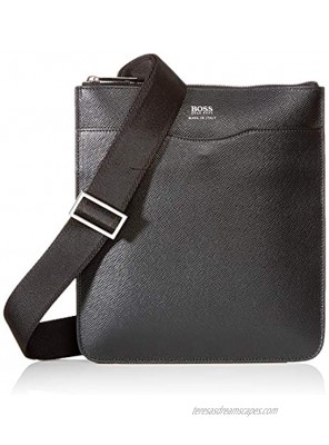 BOSS Men's Signature_s Zip Env Shoulder Bag Black