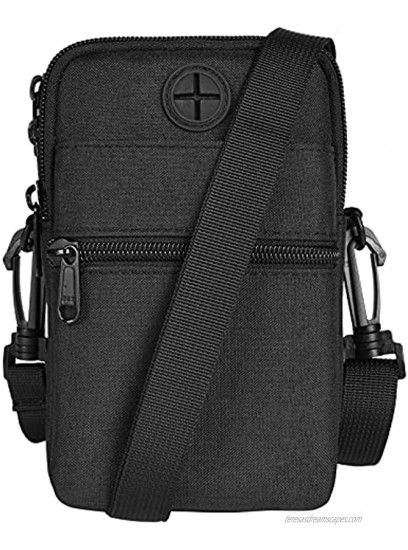 Flintronic Men's Shouler Bag Anti-Thief Sling Bag Multi-Pockets Small Bag Waterproof Men Messenger Bag Crossbody Chest Bag for Traveling Cycling Hiking Backpack