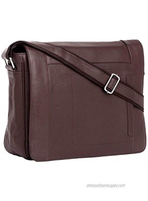 J WILSON London Designer Genuine Real Leather 14 Laptop Handmade Unisex Crossover Shoulder Messenger Briefcase Bag Satchel