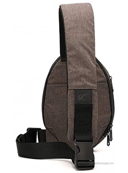Lixada Sling Bag with USB Charging Port Crossbody Bag Shoulder Backpack Waterproof Travel Chest Bag Casual Daypack