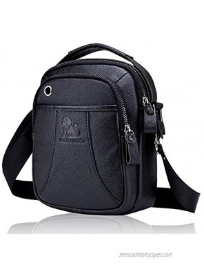 NIYUTA Men's Shoulder Casual Business First layer cowhide Motion Cross-Body Bags handbag UK1008
