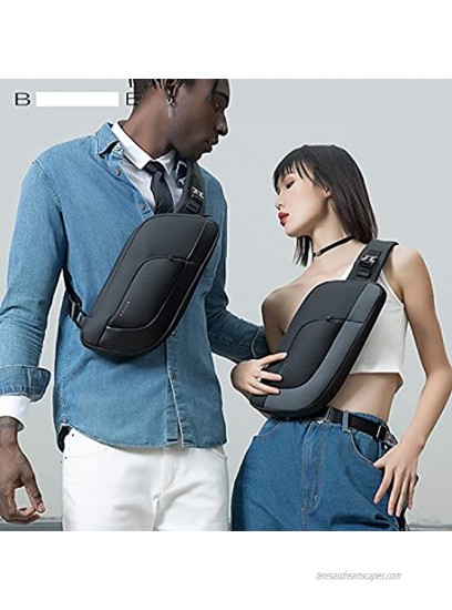 Sling Bag Fashion personality Unisex Chest Bag Crossbody Casual Shoulder Bag Diagonal bag Handbag Gym Daypack Water-Resistant for Outdoor Sport Travel Casual for Men and Women