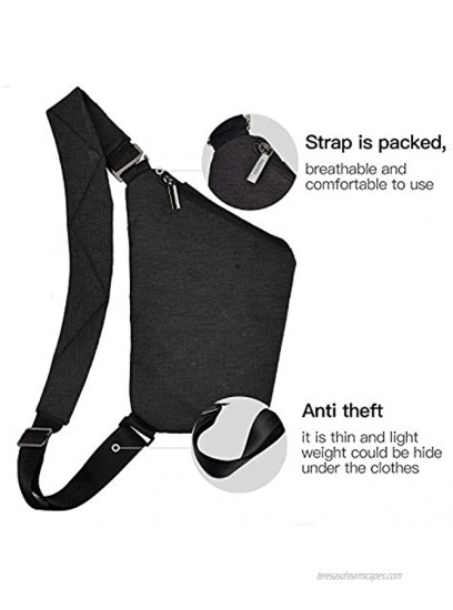 VADOO Sling Bag Backpack,Shoulder Bag Chest Bags for Men Traveling Outdoor Sports