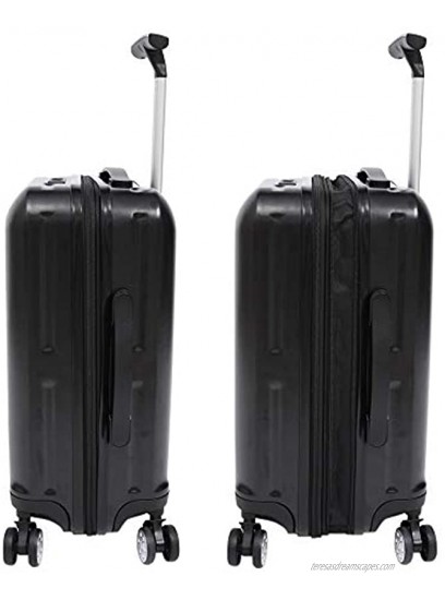 2 Piece Luggage Set Hardside Carry On Suitcase with Wheels Expandable Spinner Suitcase