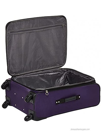 American Tourister Pop Max Softside Luggage with Spinner Wheels Purple 3-Piece Set 21 25 29