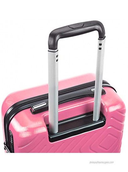 Basics Geometric Luggage 2 piece Set 55cm 78cm Pink