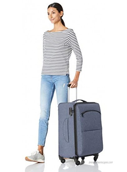 Basics Urban Softside Spinner Luggage 3-Piece Set Blue