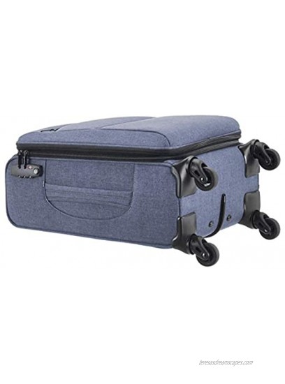 Basics Urban Softside Spinner Luggage 3-Piece Set Blue