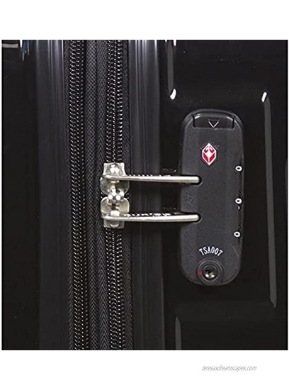 Dejuno Titan Jumbo Hardside 3-PC Spinner Luggage Set with TSA Lock Burgundy One Size