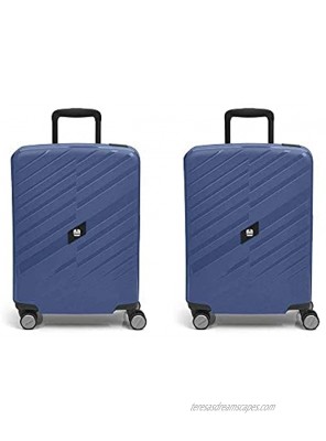 Gabol Sendai | Rigids Blue Stewardess Travel Case Set with 2 Cabin Suitcases