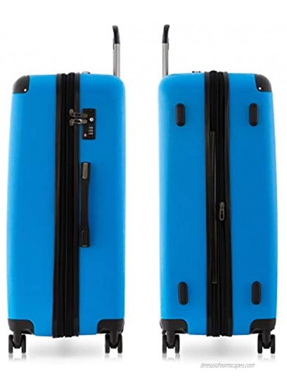 Happy Trolley Lugano Luggage Set 76 centimeters 231 Blue Cyan Blau