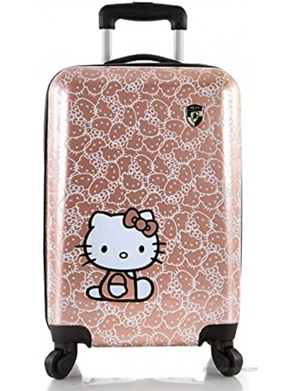 Hello Kitty Luggage and Beauty Case Set 21 Inch Hard Sided Expandable Spinner Luggage for Kids 2 Pcs Set