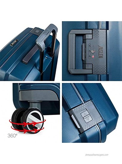 Jaslen Londres Luggage Set 73 centimeters 170 Blue Marino
