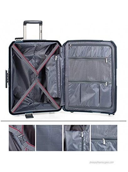 Jaslen Londres Luggage Set 73 centimeters 170 Blue Marino