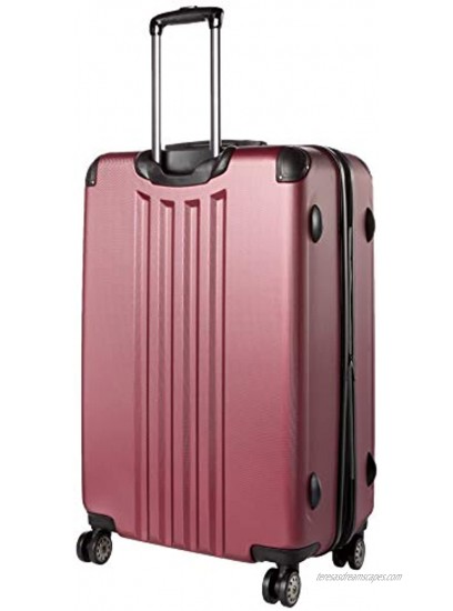 Kenneth Cole Reaction Reverb Hardside 8-Wheel 3-Piece Spinner Luggage Set: 20 Carry-on 25 29 Raspberry