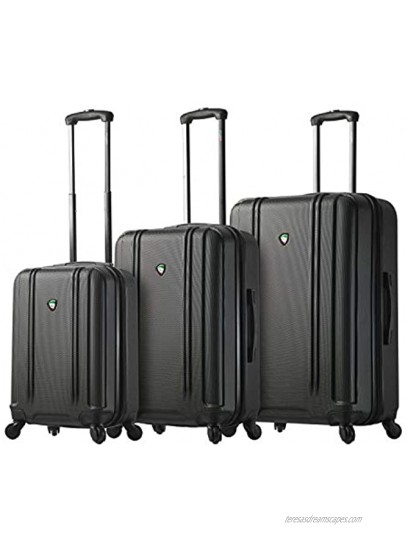 Mia Toro Baggi Hardside Spinner 3 Piece Set Luggage Black One Size