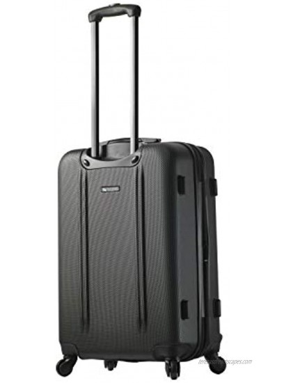 Mia Toro Baggi Hardside Spinner Luggage 3 Piece Set Silver One Size
