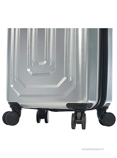 Mia Toro Italy Alluminio Polish Hardside Spinner Luggage 3pc Set Blue One Size