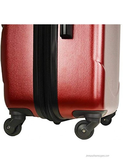 Mia Toro Italy Cadeo Hardside Spinner Luggage 3pc Set Silver One Size