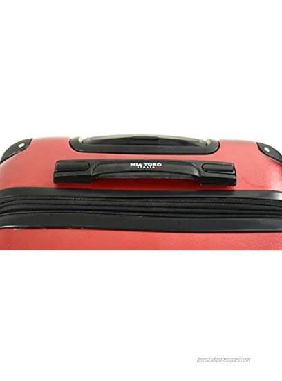 Mia Toro Italy Cadeo Hardside Spinner Luggage 3pc Set Violet One Size