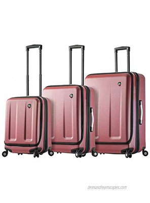 Mia Toro Italy Esotico Hardside Spinner Luggage 3 Piece Set Red One Size