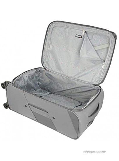 Mia Toro Italy Marano Softside Spinner Luggage 3pc Set Gray One Size