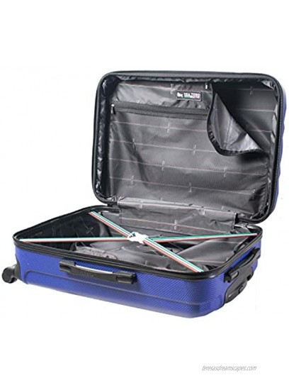 Mia Toro Italy Pozzi Hardside Spinner Luggage 3pc Set Silver One Size
